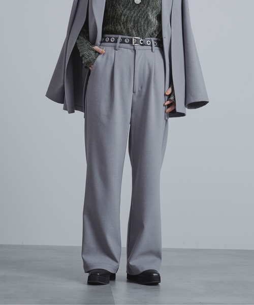 ウールライクワイドストレートパンツ UNITED TOKYO（ユナイテッドトウキョウ）の「ウールライクワイド