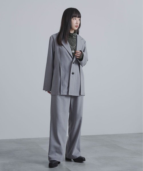 ウールライクワイドストレートパンツ UNITED TOKYO（ユナイテッドトウキョウ）の「ウールライクワイド