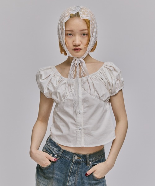 ブラウス シャツ playful puffs blouse レディース playful puffs blouse（シャツ・ブラウス） | CODE A（コード