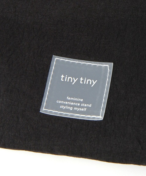 tiny tiny（ティニーティニー）の「ギャザーソフトショルダーバッグM[tiny tiny(ティニーティニー)]（ショルダーバッグ・レディース・ブラック/ブルー/シルバー・0）」の6枚目の写真