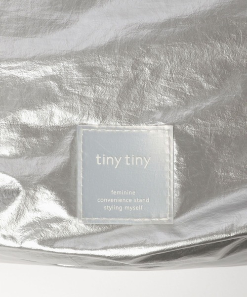 tiny tiny（ティニーティニー）の「ギャザーソフトショルダーバッグM[tiny tiny(ティニーティニー)]（ショルダーバッグ・レディース・ブラック/ブルー/シルバー・0）」の17枚目の写真