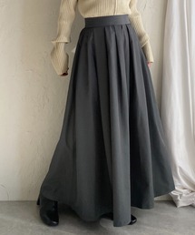 She's Closet（シーズクローゼット）の「Aラインナイロンボリュームタックフレアロングスカート（スカート）」