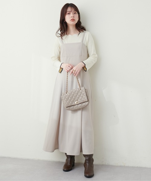 natural couture(ナチュラルクチュール)の「袖口配色スカラップニット(ニット/セーター・レディース・ピンク系その他/ライトベージュ/ブルー系その他/パープル系その他/オフホワイト/ネイビー・FREE)」の15枚目の写真