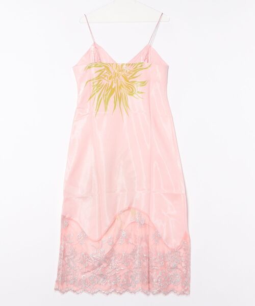 Desigual(デシグアル)の「【Desigual×Collina Strada】サンフラワーレース スリップドレス(ワンピース・レディース・レッド・XS/S/M/L/XL)」の4枚目の写真
