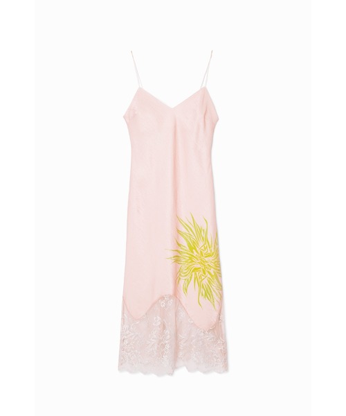 Desigual(デシグアル)の「【Desigual×Collina Strada】サンフラワーレース スリップドレス(ワンピース・レディース・レッド・XS/S/M/L/XL)」の1枚目の写真