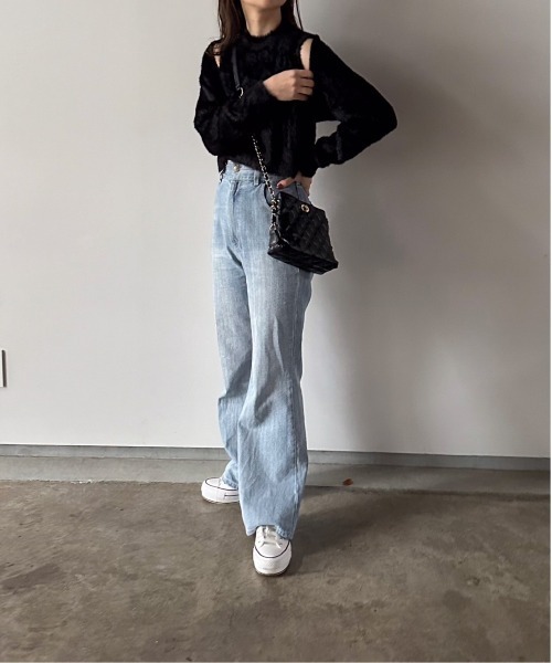 t a r o s u（タロス）の「2way shaggy knit/2ウェイシャギーニット（ニット/セーター・レディース・ベージュ/ブラック・FREE）」の22枚目の写真