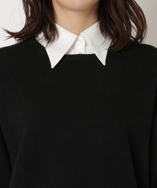 REDYAZEL（レディアゼル）の「フリルドッキングニットトップス（ニット/セーター・レディース・グレー/ボルドー/ブラック・FREE）」の17枚目の写真