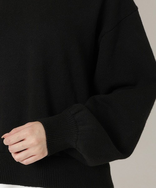 REDYAZEL（レディアゼル）の「フリルドッキングニットトップス（ニット/セーター・レディース・グレー/ボルドー/ブラック・FREE）」の18枚目の写真