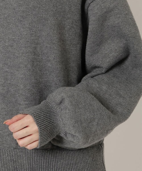 REDYAZEL（レディアゼル）の「フリルドッキングニットトップス（ニット/セーター・レディース・グレー/ボルドー/ブラック・FREE）」の22枚目の写真