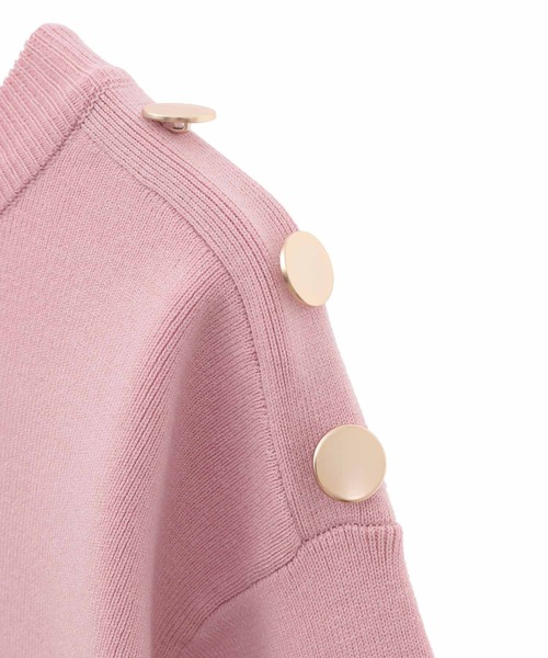 31 Sons de mode（トランテアン　ソン　ドゥ　モード）の「スリットスリーブボーダーニット（ニット/セーター・レディース・ピンク/イエロー/オフホワイト・36）」の8枚目の写真