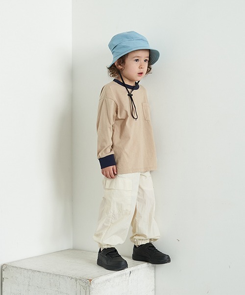 b・ROOM(ビールーム)の「イージーワイドカーゴパンツ(その他パンツ・キッズ・ベージュ/パープル/チャコール/アイボリー・140cm/150cm/100cm/120cm/130cm/110cm)」の12枚目の写真