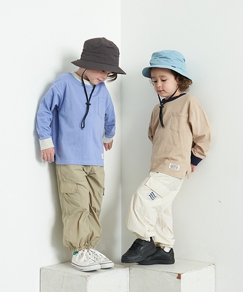 b・ROOM(ビールーム)の「イージーワイドカーゴパンツ(その他パンツ・キッズ・ベージュ/パープル/チャコール/アイボリー・140cm/150cm/100cm/120cm/130cm/110cm)」の21枚目の写真