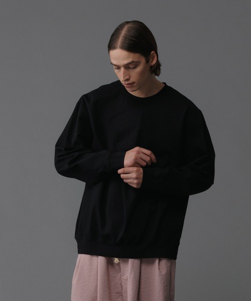 未使用タグ付　Adam et Rope'(アダムエロペ) ブラックTシャツ ADAM ET ROPE'（アダムエロペ）の「【DOUBLE FANTASY×ADAM ET