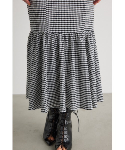 rienda（リエンダ）の「ビッグカラーマーメイドワンピース（ワンピース・レディース・マルチ・MEDIUM/SMALL）」の10枚目の写真