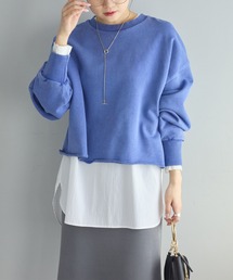 PUAL CE CIN | シンプル裏毛スウェットショートプルオーバー(スウェット)