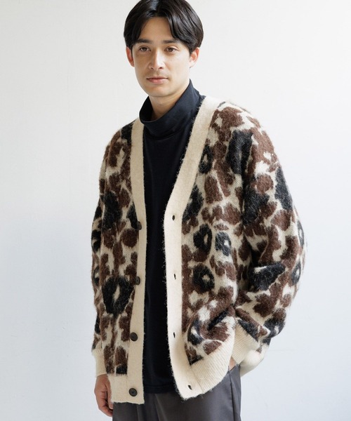 LAKOLE(ラコレ)の「フラワーシャギーカーデ / 992095(カーディガン/ボレロ・メンズ・ピンク/ブルー/アイボリー・MEDIUM/LARGE/X-LARGE)」の1枚目の写真