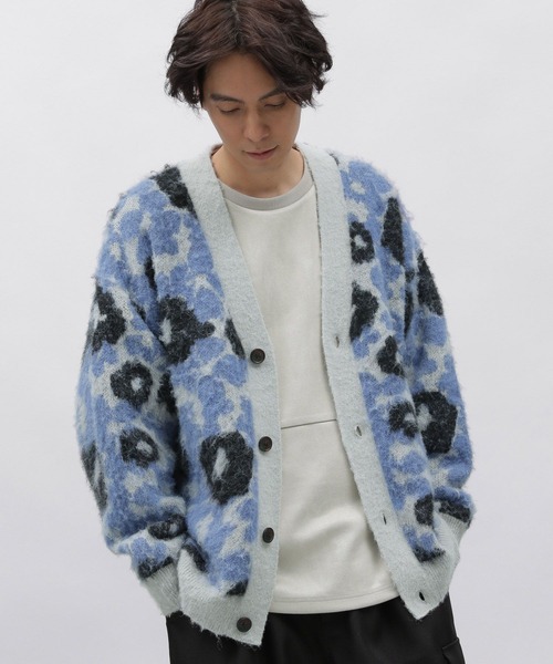 LAKOLE(ラコレ)の「フラワーシャギーカーデ / 992095(カーディガン/ボレロ・メンズ・ピンク/ブルー/アイボリー・MEDIUM/LARGE/X-LARGE)」の4枚目の写真