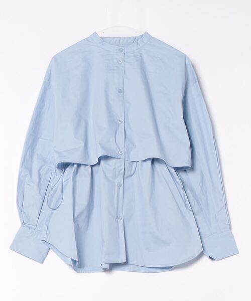 STYLEBLOCK(スタイルブロック)の「ブロードフライヨークブラウス(シャツ/ブラウス・レディース・ライトベージュ/グリーン系その他/ホワイト/ブラック/ライトブルー・M)」の5枚目の写真