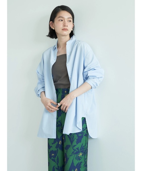 AMERICAN HOLIC(アメリカンホリック)の「【WEB限定】Daily! イージーケアシャツ(シャツ/ブラウス・レディース・オフホワイト/ブルー系その他7/グリーン系その他3/サックスブルー/ブルー系その他4・M/L)」の7枚目の写真