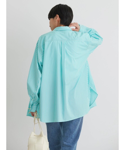 AMERICAN HOLIC(アメリカンホリック)の「【WEB限定】Daily! イージーケアシャツ(シャツ/ブラウス・レディース・オフホワイト/ブルー系その他7/グリーン系その他3/サックスブルー/ブルー系その他4・M/L)」の10枚目の写真
