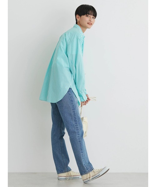 AMERICAN HOLIC（アメリカンホリック）の「【WEB限定】Daily!　イージーケアシャツ（シャツ/ブラウス・レディース・オフホワイト/ブルー系その他7/グリーン系その他3/サックスブルー/ブルー系その他4・M/L）」の12枚目の写真