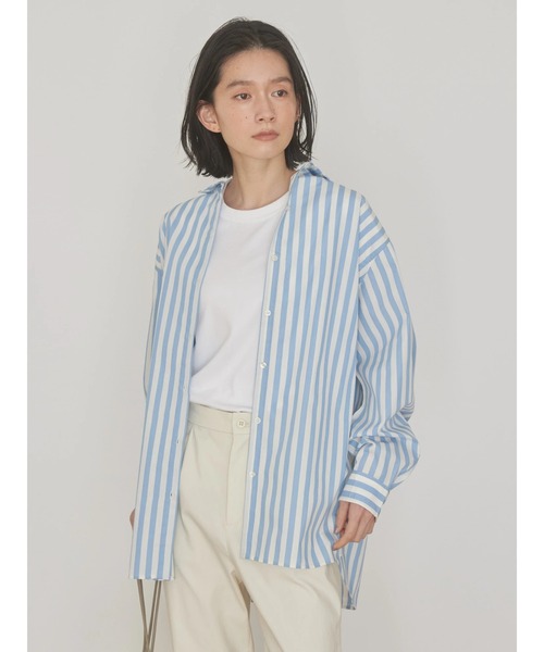 AMERICAN HOLIC(アメリカンホリック)の「【WEB限定】Daily! イージーケアシャツ(シャツ/ブラウス・レディース・オフホワイト/ブルー系その他7/グリーン系その他3/サックスブルー/ブルー系その他4・M/L)」の13枚目の写真