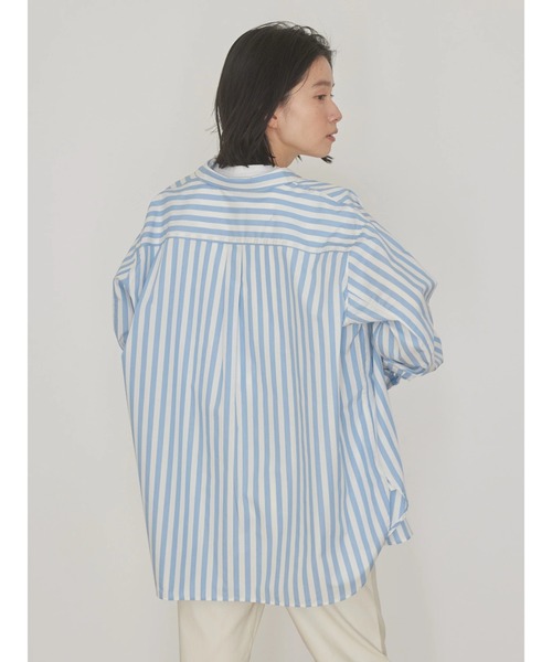 AMERICAN HOLIC（アメリカンホリック）の「【WEB限定】Daily!　イージーケアシャツ（シャツ/ブラウス・レディース・オフホワイト/ブルー系その他7/グリーン系その他3/サックスブルー/ブルー系その他4・M/L）」の14枚目の写真