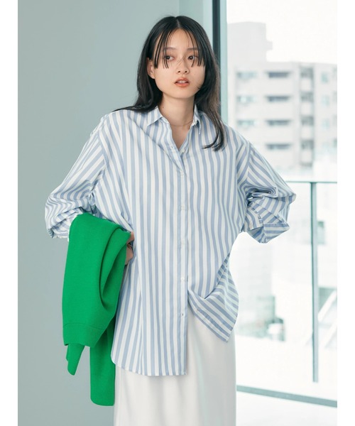AMERICAN HOLIC(アメリカンホリック)の「【WEB限定】Daily! イージーケアシャツ(シャツ/ブラウス・レディース・オフホワイト/ブルー系その他7/グリーン系その他3/サックスブルー/ブルー系その他4・M/L)」の22枚目の写真