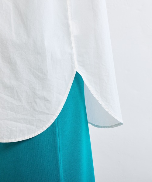 PUAL CE CIN（ピュアルセシン）の「タイプライターワンポイントロゴ刺繍ブラウス（シャツ/ブラウス・レディース・ピンク/ブルー/オフホワイト/イエロー・FREE）」の9枚目の写真