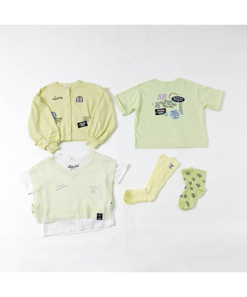 algy（アルジー）の「ワッペンカーデ（カーディガン/ボレロ・キッズ・グレー/イエロー/アイボリー・SMALL/MEDIUM/X-SMALL/XX-SMALL）」の10枚目の写真