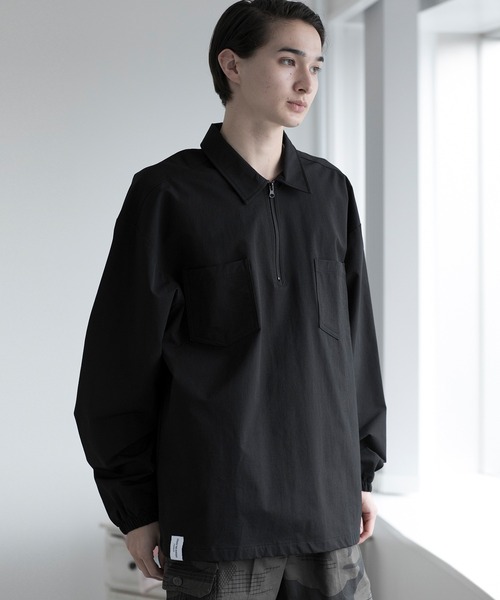 aimoha(アイモハ)の「aimoha men FUNCTIONAL CPO SHIRT ファンクショナルCPOシャツ吸水速乾(ポロシャツ・メンズ・ブラック/ベージュ/ダークグレー・XX-LARGE/XXX-LARGE/MEDIUM/LARGE/X-LARGE)」の7枚目の写真