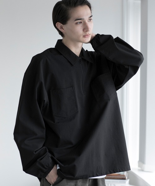 aimoha(アイモハ)の「aimoha men FUNCTIONAL CPO SHIRT ファンクショナルCPOシャツ吸水速乾(ポロシャツ・メンズ・ブラック/ベージュ/ダークグレー・XX-LARGE/XXX-LARGE/MEDIUM/LARGE/X-LARGE)」の9枚目の写真