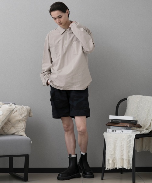 aimoha(アイモハ)の「aimoha men FUNCTIONAL CPO SHIRT ファンクショナルCPOシャツ吸水速乾(ポロシャツ・メンズ・ブラック/ベージュ/ダークグレー・XX-LARGE/XXX-LARGE/MEDIUM/LARGE/X-LARGE)」の15枚目の写真