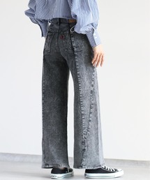 cepo | 立体デニムワイドパンツ(デニムパンツ)