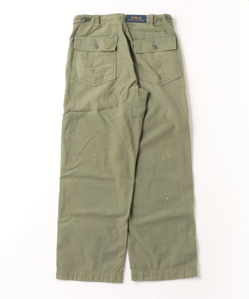 POLO RALPH LAUREN（ポロ ラルフ ローレン）の「リラックス フィット リバースサティーン パンツ（カーゴパンツ・メンズ・グリーン・32/30/30/30/28/30/34/32/40/32）」の4枚目の写真