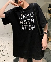ロング ロゴｔシャツ レディース 半袖