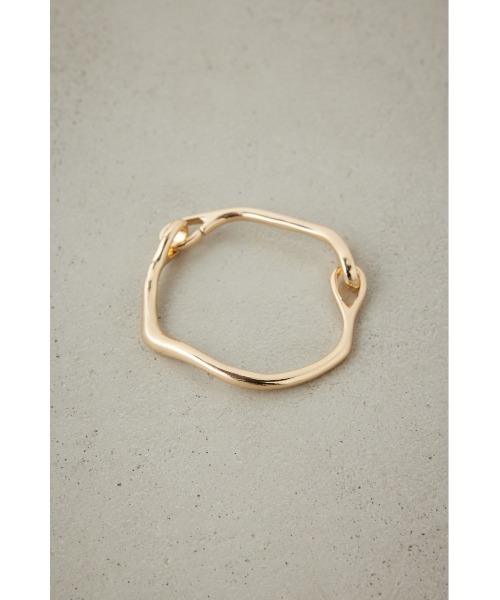 AZUL by moussy（アズールバイマウジー）の「ドローイングウエーブフックバングル（ブレスレット・レディース・ゴールド系その他/シルバー・FREE）」の5枚目の写真