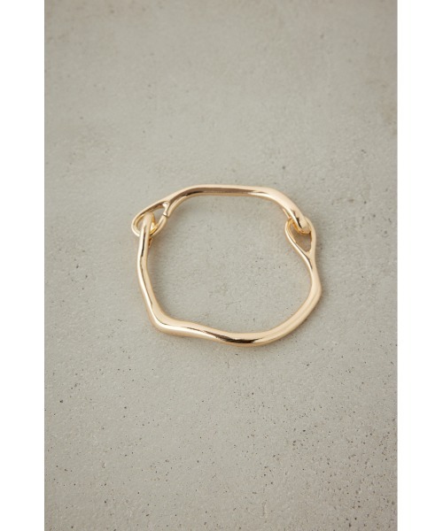 AZUL by moussy（アズールバイマウジー）の「ドローイングウエーブフックバングル（ブレスレット・レディース・ゴールド系その他/シルバー・FREE）」の8枚目の写真