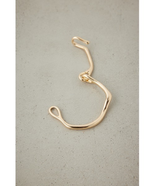 AZUL by moussy（アズールバイマウジー）の「ドローイングウエーブフックバングル（ブレスレット・レディース・ゴールド系その他/シルバー・FREE）」の9枚目の写真