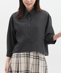 Honeys | ８分袖ショート丈シャツ(シャツ/ブラウス)