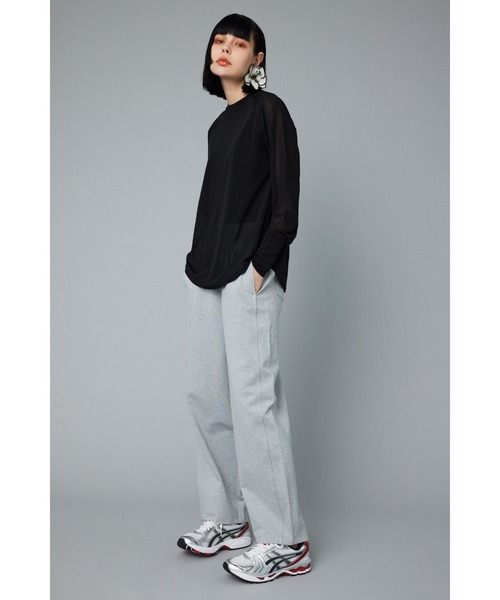HeRIN.CYE（ヘリンドットサイ）の「ponte cocoon pants　ポンチコクーンパンツ（スウェットパンツ・レディース・ブルー/レッド/ブラック/グレー・FREE）」の3枚目の写真