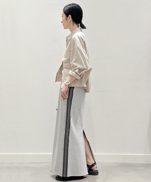 AP STUDIO（エーピーストゥディオ）の「ミリタリークロップドシャツ（シャツ/ブラウス・レディース・カーキ/アイボリー・FREE）」の10枚目の写真