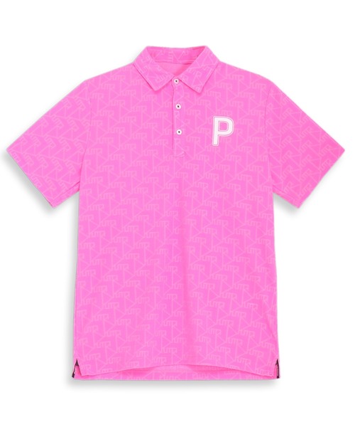 【セール】PUMA プーマ メンズ ゴルフ パイル ジャカード Pロゴ 半袖 ポロシャツ（ポロシャツ）｜PUMA（プーマ）
