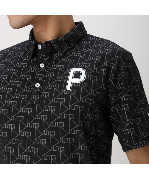 PUMA(プーマ)の「PUMA プーマ メンズ ゴルフ パイル ジャカード Pロゴ 半袖 ポロシャツ(ポロシャツ・メンズ・ピンク/ホワイト/ブラック・X-LARGE/XX-LARGE/MEDIUM/LARGE/SMALL)」の12枚目の写真
