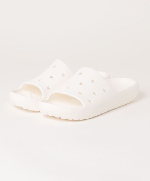 crocs（クロックス）の「クロックス クラシック スライド / crocs Classic Slide 2.0（サンダル・レディース・ブラック/ベージュ/グレー系その他2/ホワイト・22cm/23cm/24cm/25cm/26cm/27cm/28cm/31cm）」の2枚目の写真