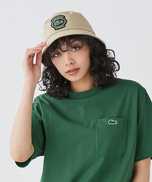 LACOSTE(ラコステ)の「ダウンブリムエンブレムハット(ハット・メンズ・ベージュ/ブラック・58cm)」の15枚目の写真