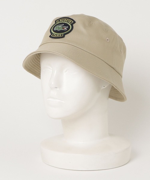 LACOSTE(ラコステ)の「ダウンブリムエンブレムハット(ハット・メンズ・ベージュ/ブラック・58cm)」の6枚目の写真