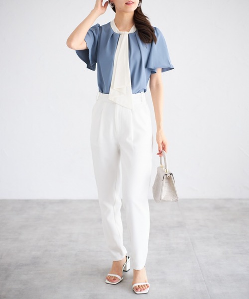 tocco closet(トッコ クローゼット)の「【ZOZO限定】ボウタイブラウス(シャツ/ブラウス・レディース・ブルー/アイボリー・M)」の17枚目の写真