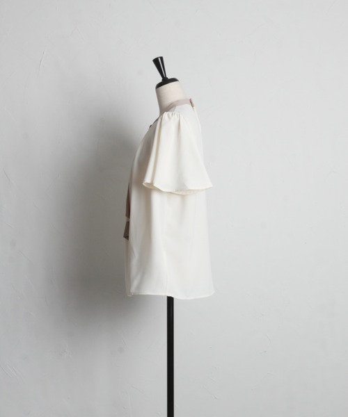 tocco closet(トッコ クローゼット)の「【ZOZO限定】ボウタイブラウス(シャツ/ブラウス・レディース・ブルー/アイボリー・M)」の5枚目の写真