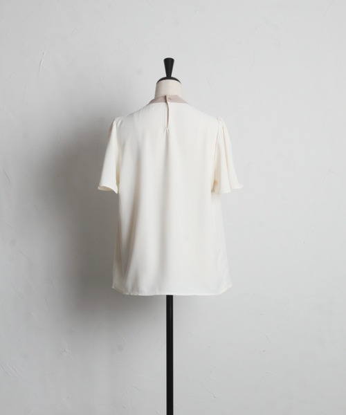 tocco closet(トッコ クローゼット)の「【ZOZO限定】ボウタイブラウス(シャツ/ブラウス・レディース・ブルー/アイボリー・M)」の6枚目の写真